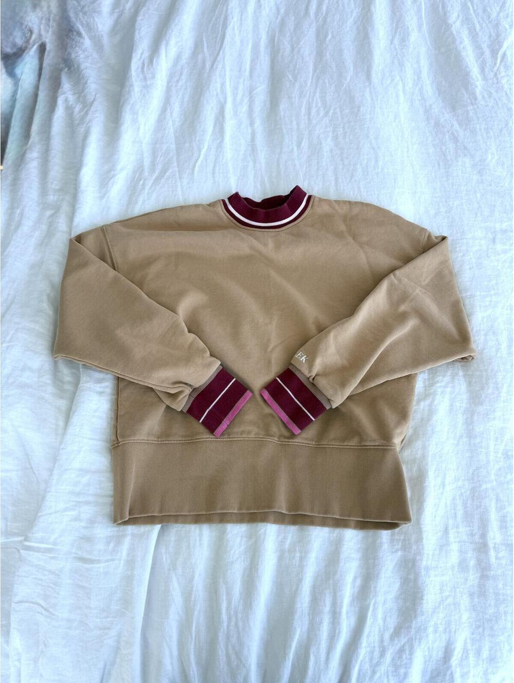 Veronica Beard x Sold Out Mock Neck Varsity Sweatshirt
